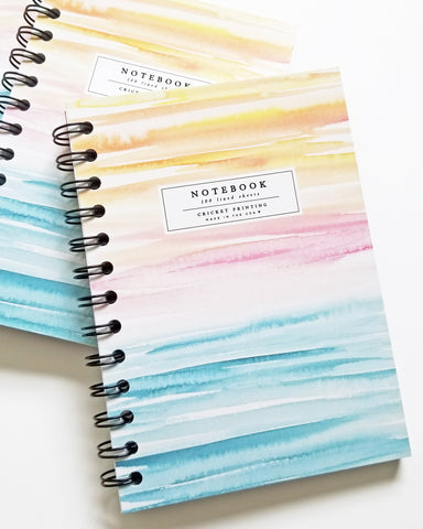 Sunset Watercolor Wash Notebook