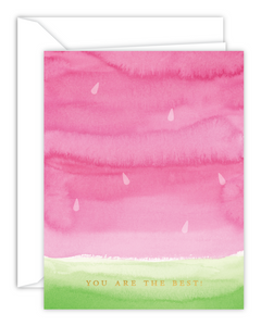 You Are The Best! Watermelon Watercolor Card